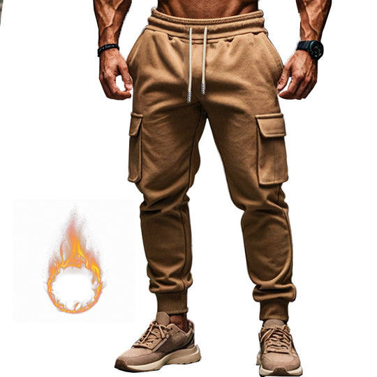 Herren Thermo-Cargo-Jogger mit Fleecefutter, tapered Schnitt & Mehrfachtaschen EB