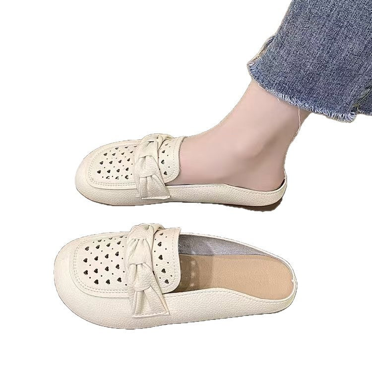 Damen Modische Clogs mit bequemem Knopfdetail EB