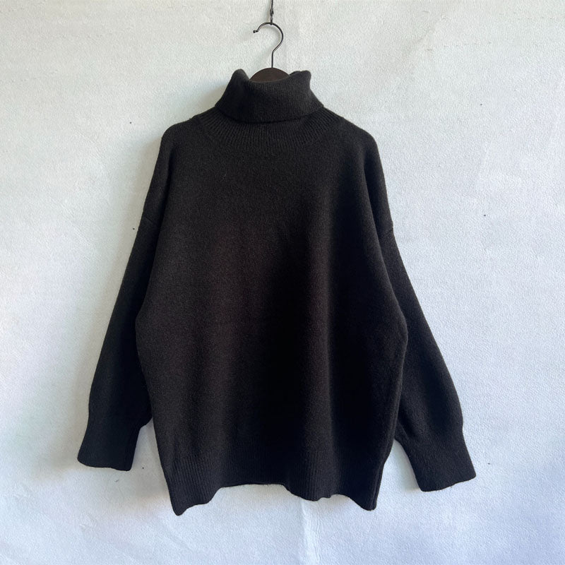 EB | Einfarbiger Warmer Strickpullover Für Alltag