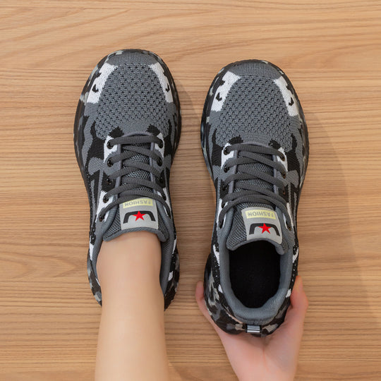 Damen Sportliche Sneakers mit extra dämpfender Sohle und atmungsaktivem Obermaterial EB