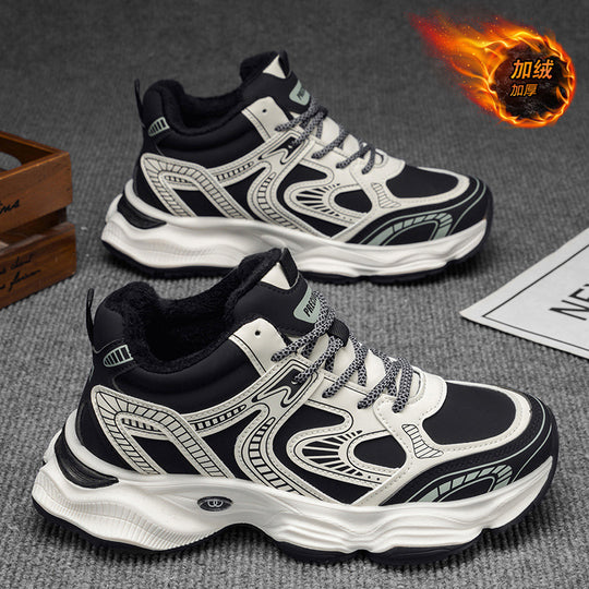 Damen Sportliche Winter Sneakers mit isolierender Innensohle und rutschfester Sohle EB