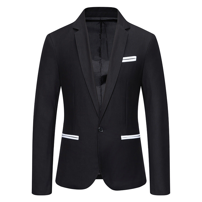 Herren eleganter Blazer mit modischem Schnitt und feinen Akzenten EB