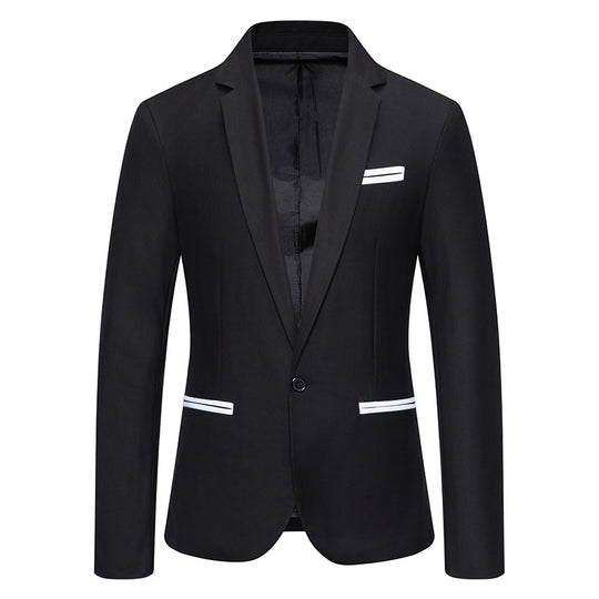 Herren eleganter Blazer mit modischem Schnitt und feinen Akzenten EB