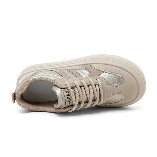 Damen Sneakers mit modischem Plateausohlen-Design und atmungsaktiver Oberfläche EB