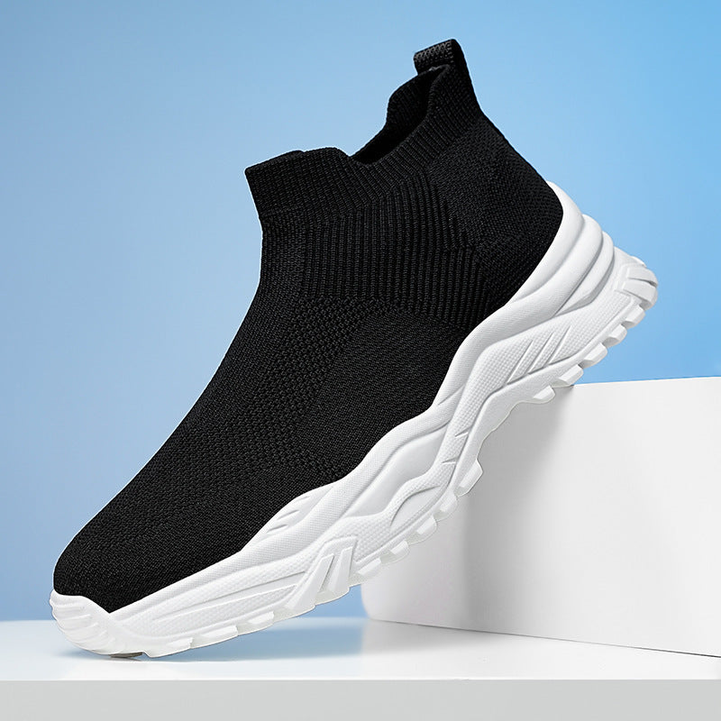 Damen Sportliche Knit-Schuhe mit rutschfester Sohle und atmungsaktiver Konstruktion EB