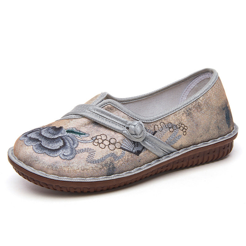 Damen Komfortable Slippers mit floralem Design und elastischem Riemen EB