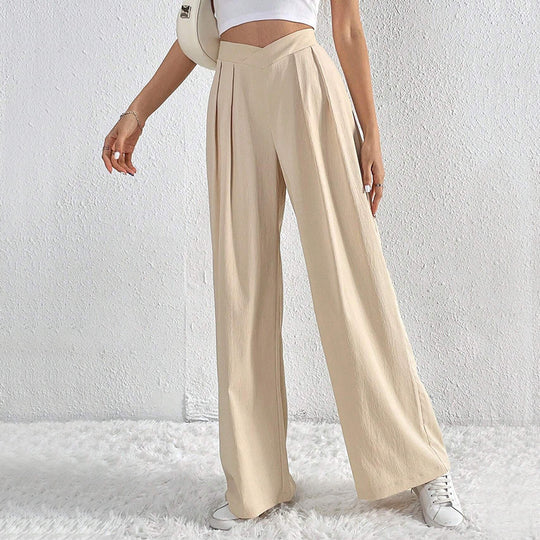 Damen hohe Bund Culotte-Hose mit Faltenlegung und weitem Bein Eichborn Berlin