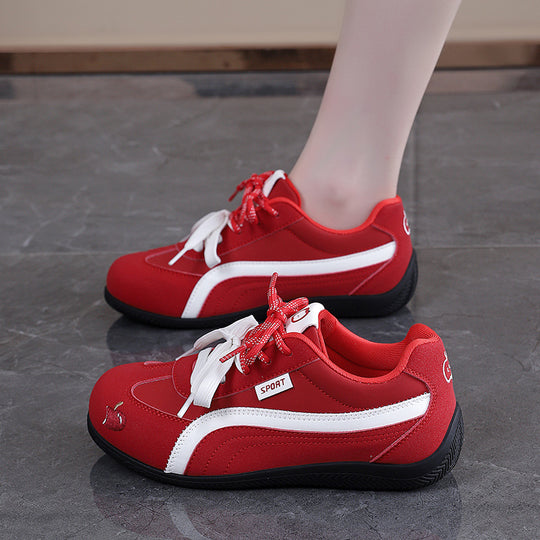Damen Sportliche Sneakers mit gepolsterter Sohle und atmungsaktiver Mesh-Oberfläche EB