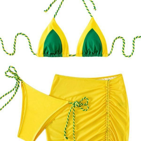 Damen Bikiniset mit Rüschen EB