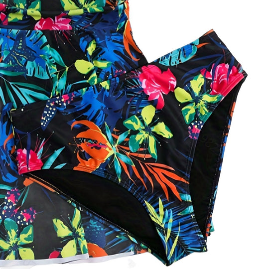Damen Schwimmanzug mit elegantem Wickeldesign EB