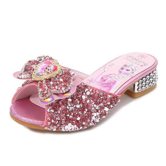 Damen Glitzernde Hausschuhe EB