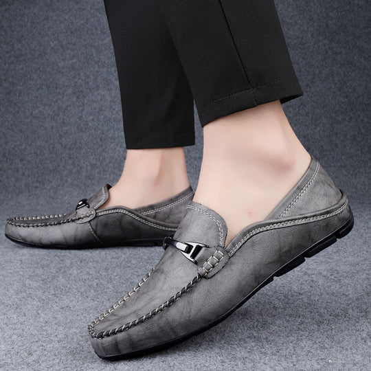 Herren Elegante Mokassins mit kunstvoller Naht und flexibel gestalteter Sohle EB