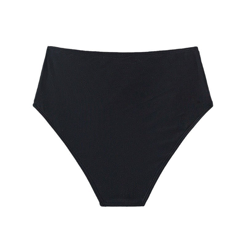 Damen Hochgeschnittener Bikini-Slip mit dekorativem Gürteldetail EB
