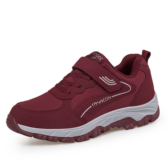 Damen Sportliche Sneaker mit verstellbarem Klettverschluss und stabiler Sohle EB