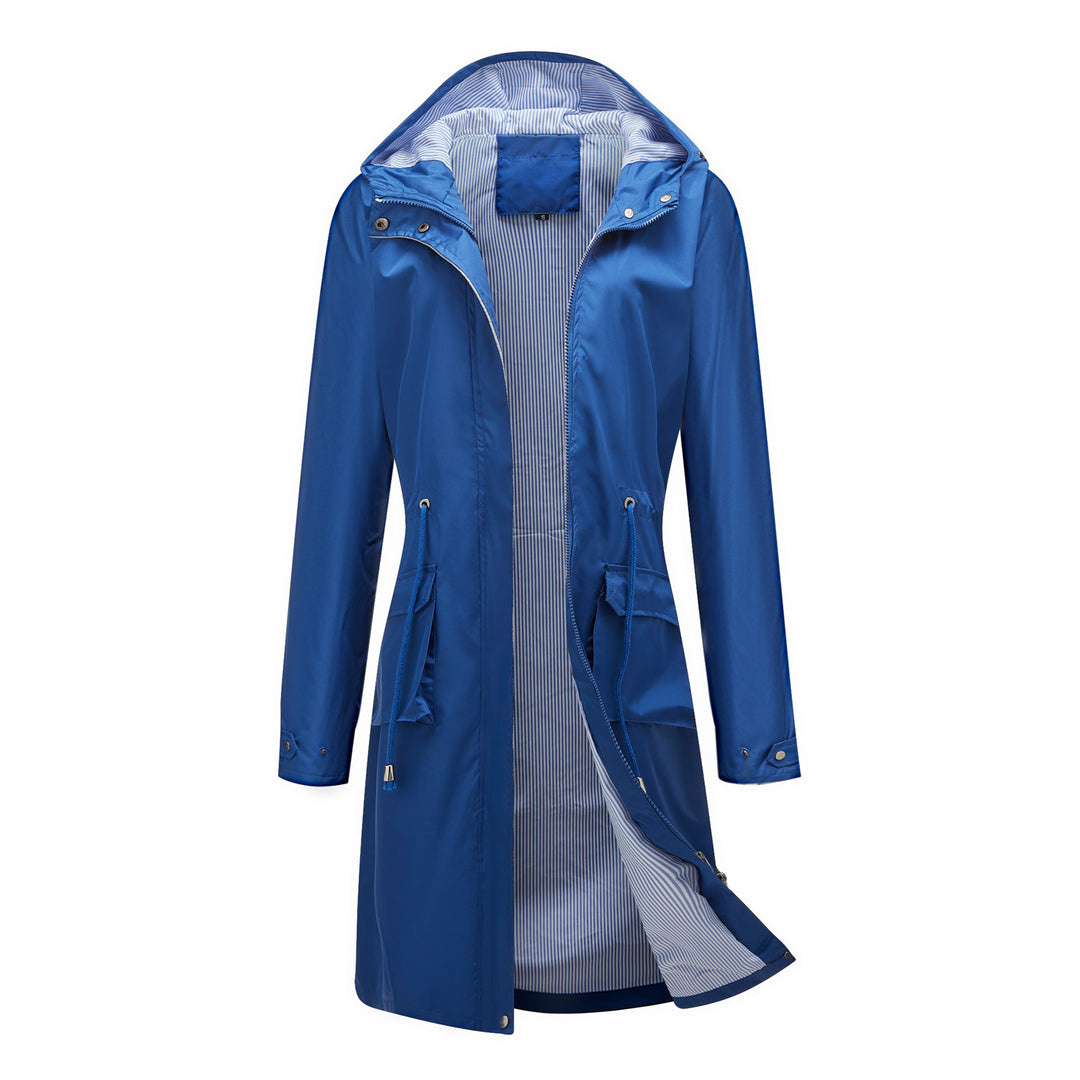 Damen winddichte Freizeitjacke mit praktischen Kordelzügen und Innenfutter EB