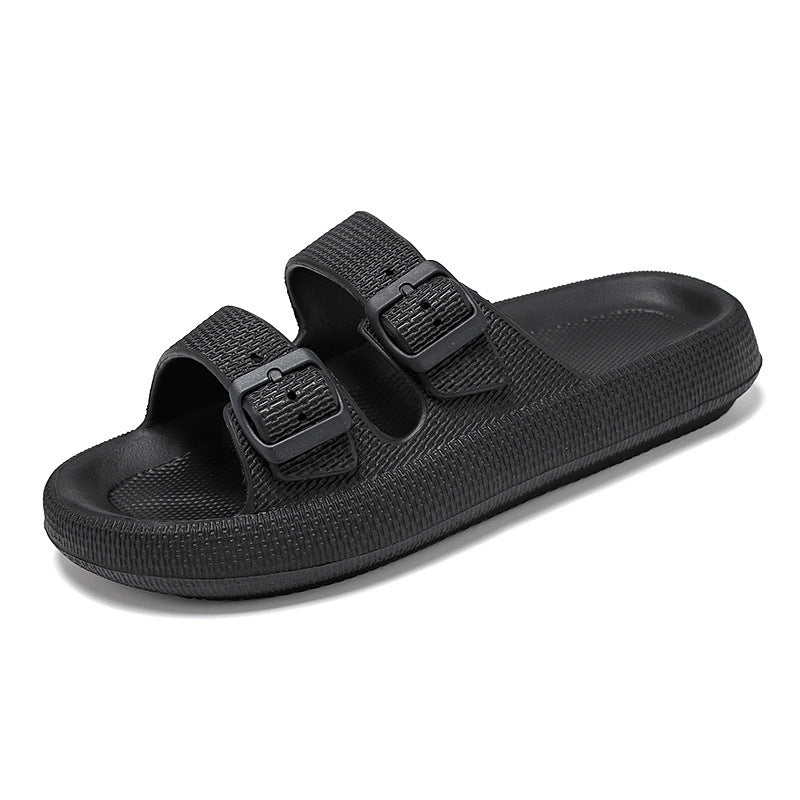 Damen Komfortable Sandalen mit Doppel-Schnallen EB