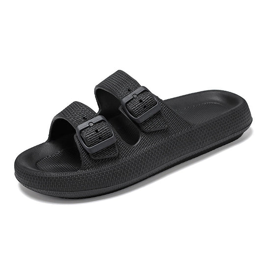 Damen Komfortable Sandalen mit Doppel-Schnallen EB