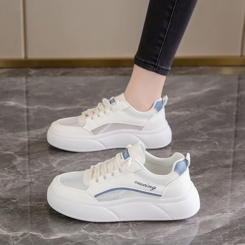Damen Sportliche Sneakers mit atmungsaktivem Mesh und modischem Design EB