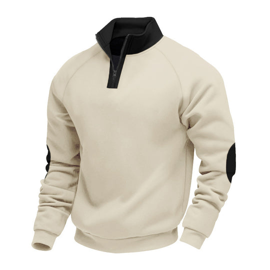 Herren Sportpullover mit hochwertigem Stehkragen EB