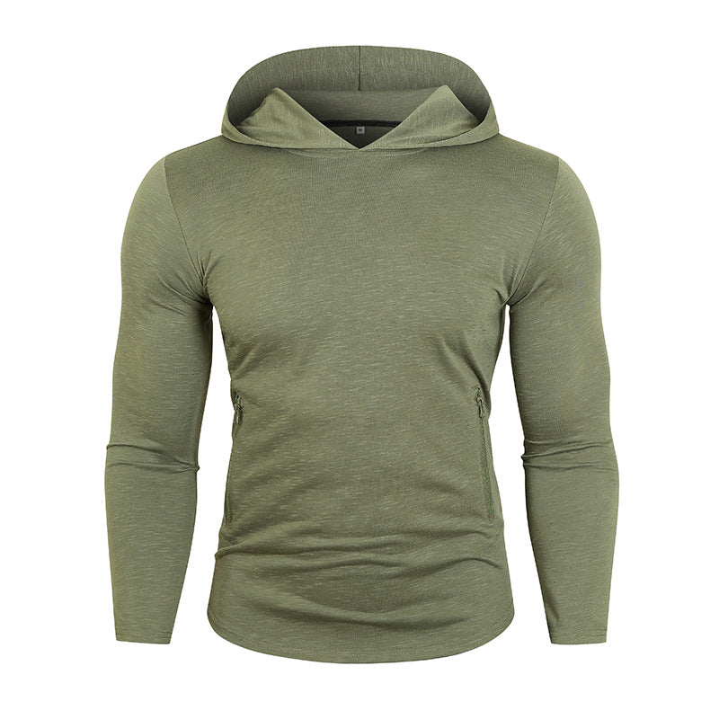 Herren Sportlicher Kapuzenpullover mit funktionalen Reißverschlusstaschen EB