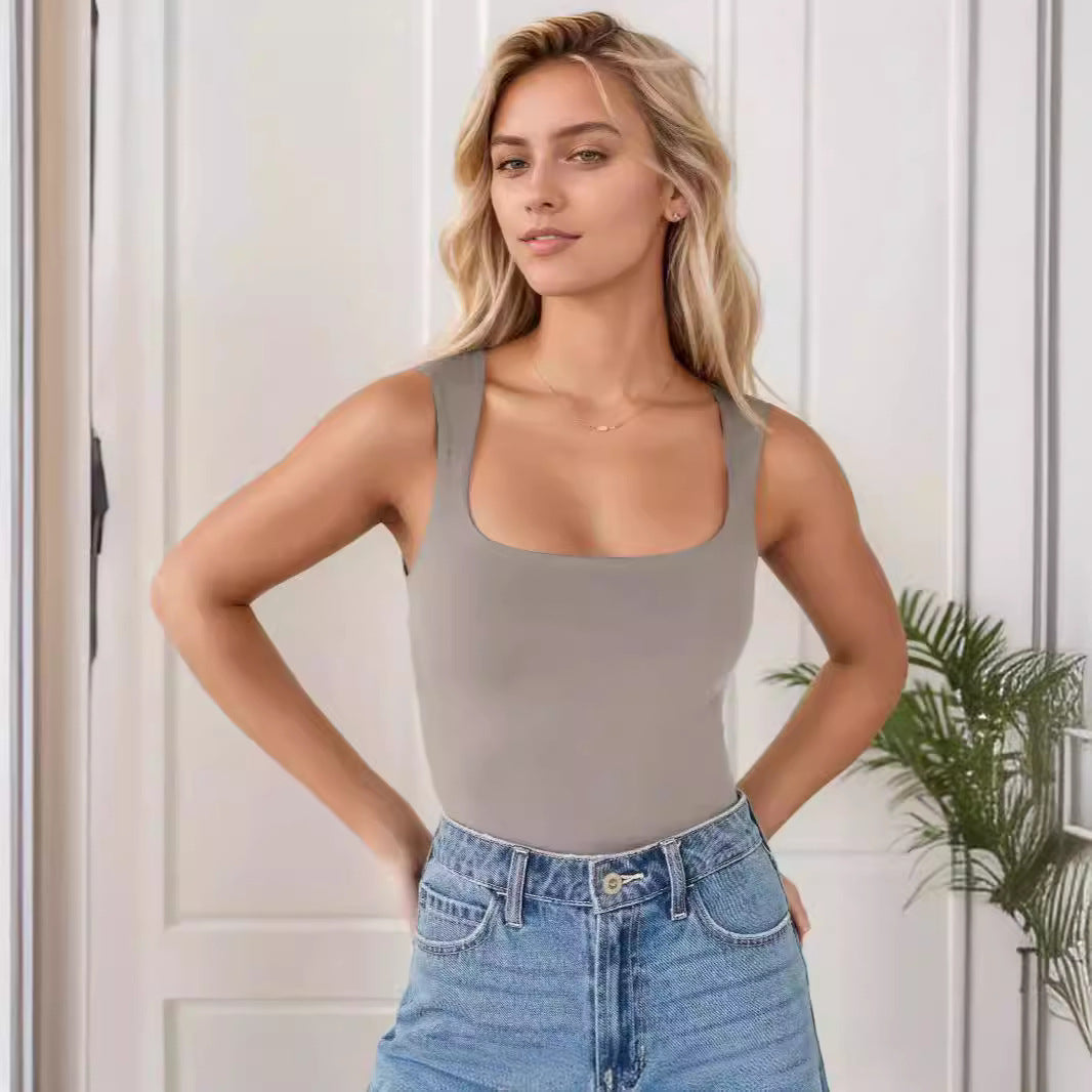 Damen Sportlicher Body mit Kreuzrücken EB