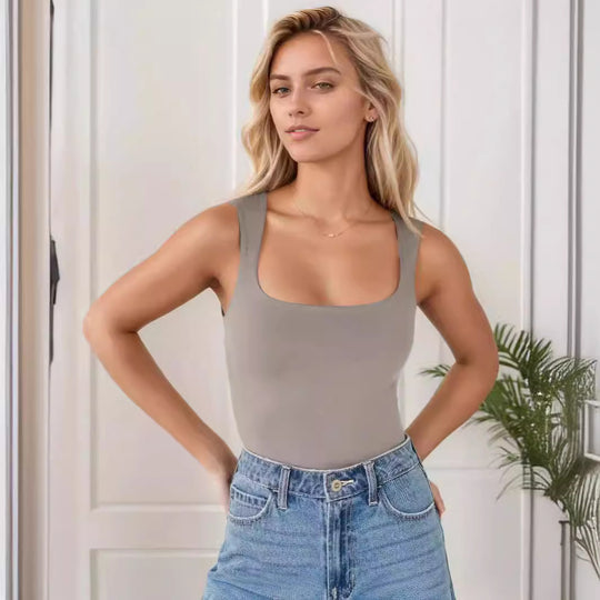 Damen Sportlicher Body mit Kreuzrücken EB