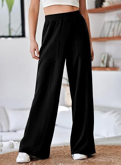 Damen Bequeme und stilvolle Freizeit-Hosen mit elastischem Bund und praktischen Taschen EB