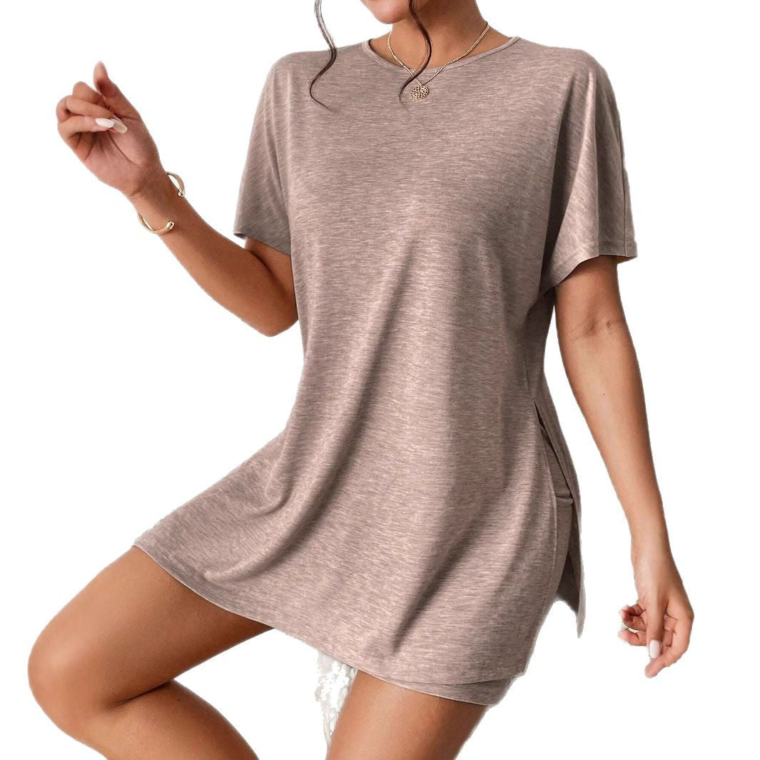 Damen Lässiges T-Shirt und Shorts Set mit lässigem Schnitt EB