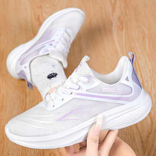 Damen nan atmungsaktiver Lightweight-Laufschuh mit dämpfender Wellen-EVA-Sohle und nahtlosem Mesh-Obermaterial EB