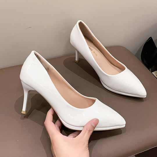 Damen elegante Spitzen High Heels EB