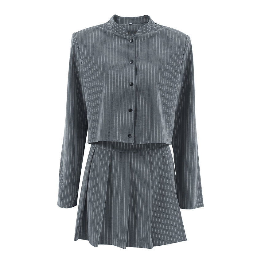 Damen Modischer Cropped Blazer mit klassischen Schultern EB