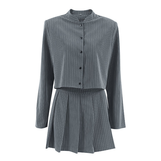 Damen Modischer Cropped Blazer mit klassischen Schultern EB