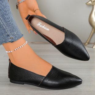 Damen Ballerinas mit elegantem Schnitt und hochwertiger Lederoberfläche EB
