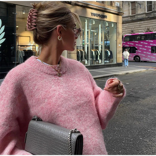 Damen Kuscheliger Oversized-Pullover EB
