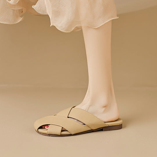 Damen elegante Clogs mit geschmackvollem Riemendesign EB