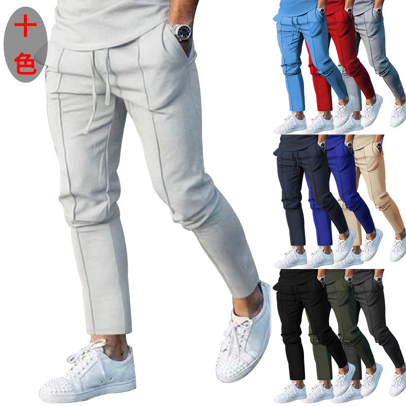 Herren Sportliche Freizeithose mit seitlichen Taschen und elastischem Bund EB