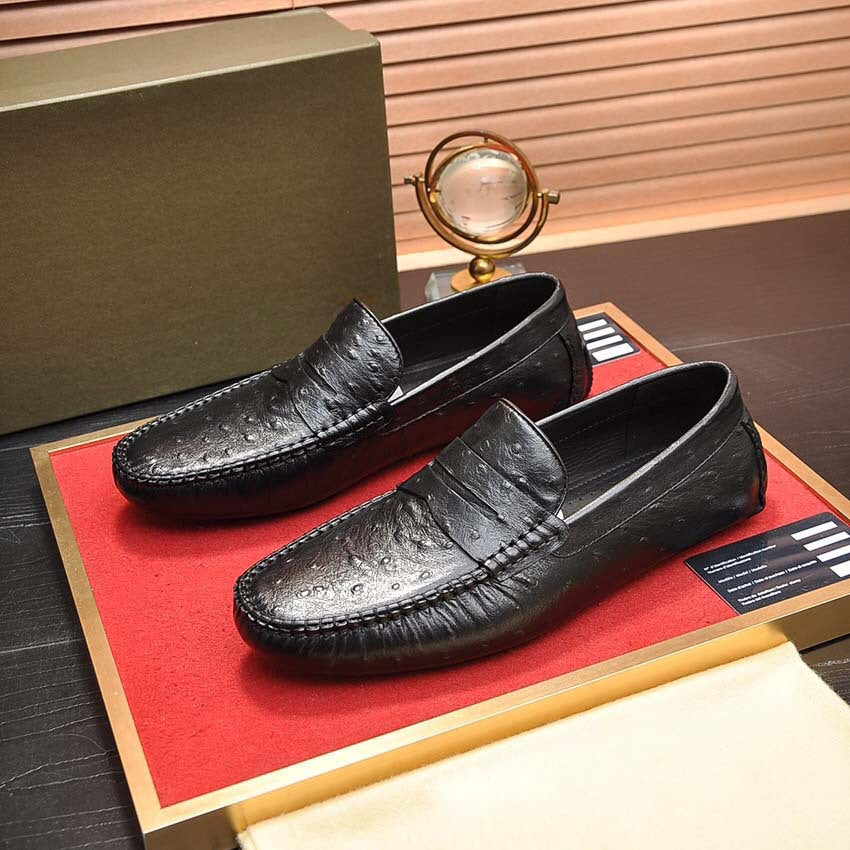Herren Mokassins aus hochwertigem Leder mit eleganter Zierdetail von EB