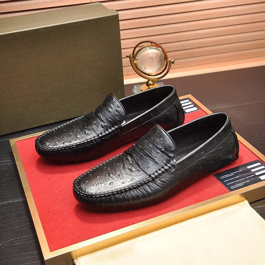 Herren Mokassins aus hochwertigem Leder mit eleganter Zierdetail von EB