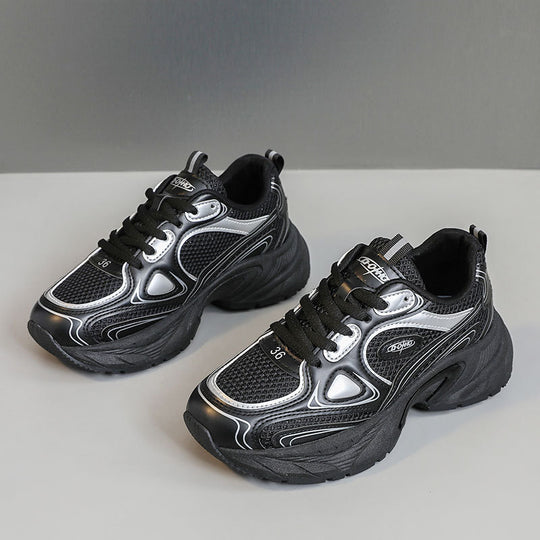 Damen Sportliche Lauf-Sneaker mit atmungsaktiver Mesh-Oberfläche und dämpfendem Fußbett EB