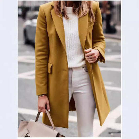 Damen eleganter taillierter Übergangsblazer EB