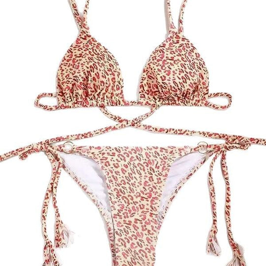 Damen Bikini-Set mit verspielten Bindebändern EB