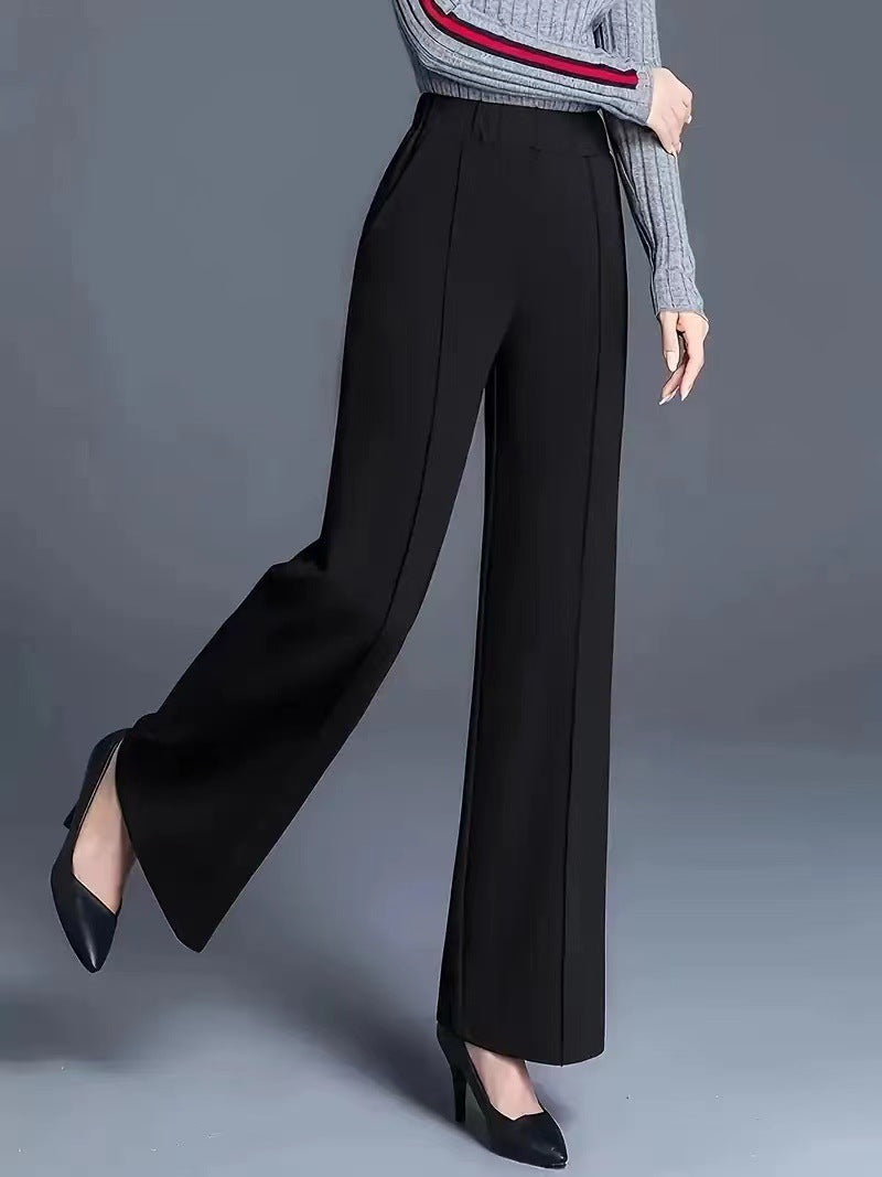 Damen Elegante und lässige weit geschnittene Hose EB