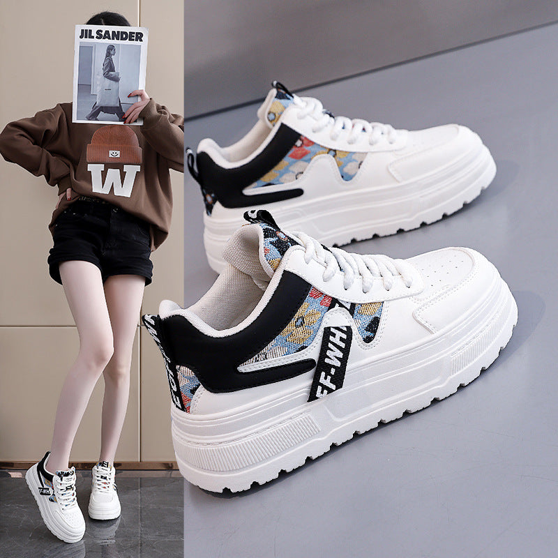 Damen modische Chunky Sneakers mit auffälligem Grafikdesign EB
