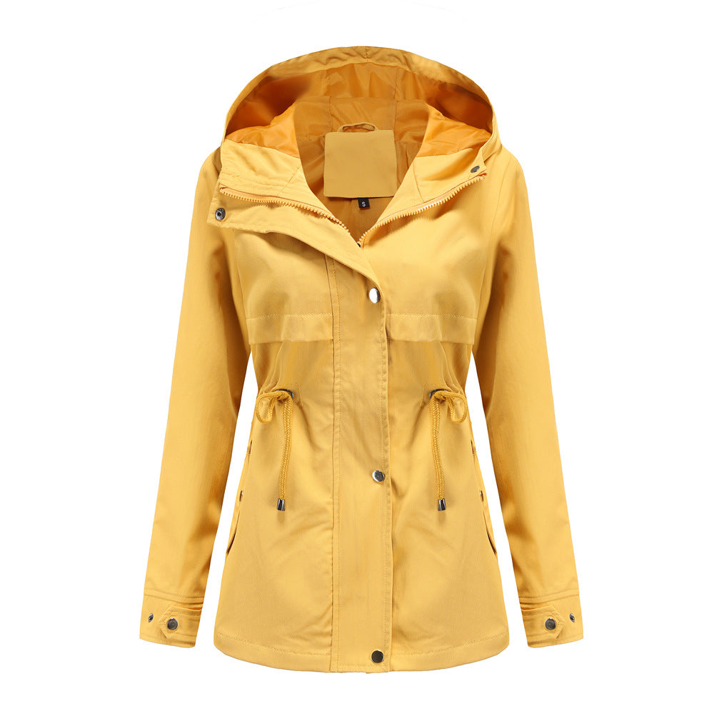 Damen funktionale Übergangsjacke mit verstellbarem Taillenbündchen EB