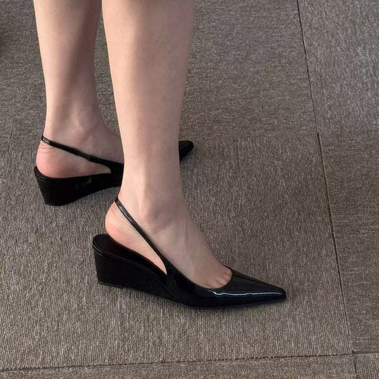Damen elegante Slingback-Wedges EB