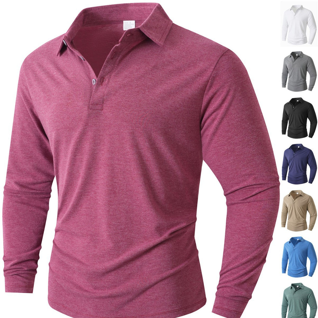 Herren Langarm Poloshirt mit modernem Schnitt EB