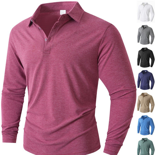 Herren Langarm Poloshirt mit modernem Schnitt EB