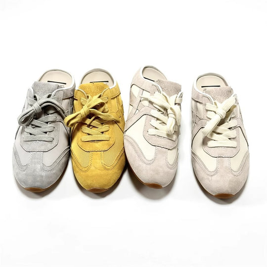 Damen Sneaker im lässigen Slipper-Stil mit atmungsaktivem Mesh und modischem Wildleder EB