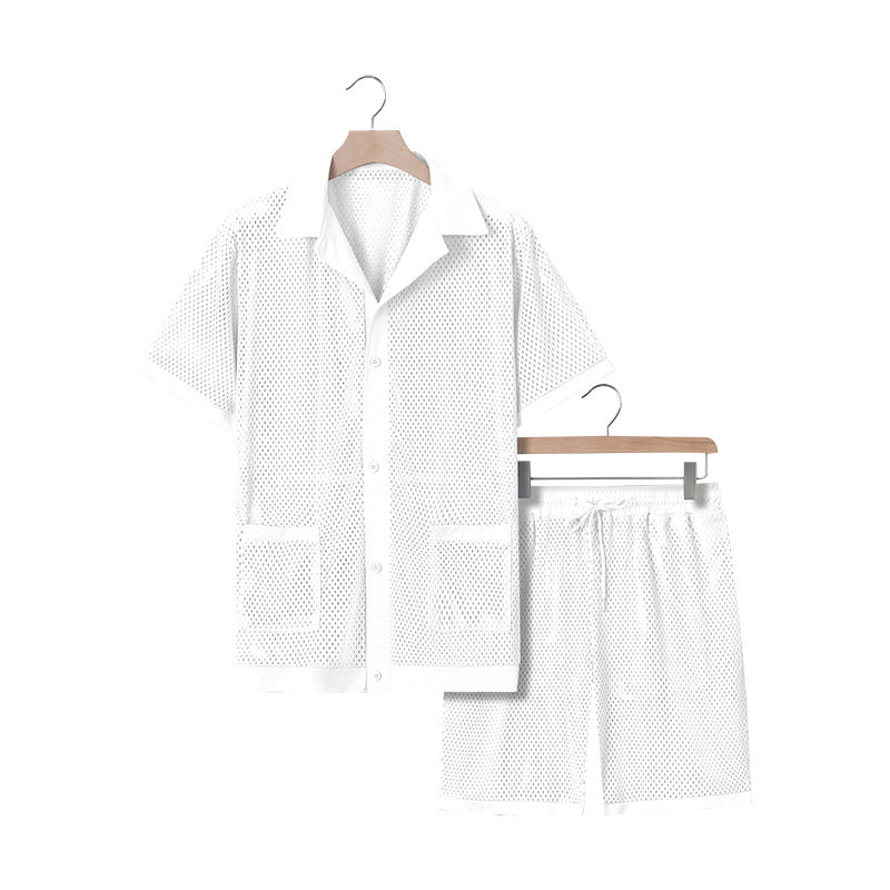Damen luftiges Freizeitanzug-Set aus Mesh EB