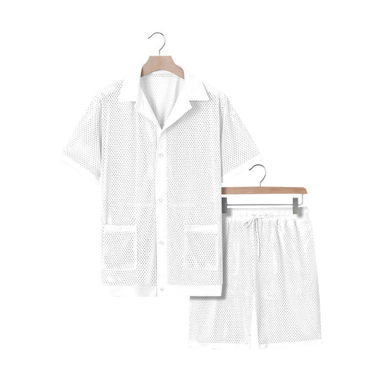 Damen luftiges Freizeitanzug-Set aus Mesh EB